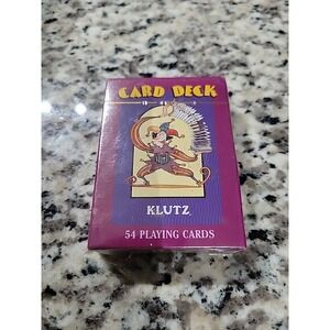 NEW Vintage Pack KLUTZ Playing Cards    Palo Alto, CA Pkg Torn But Unopened